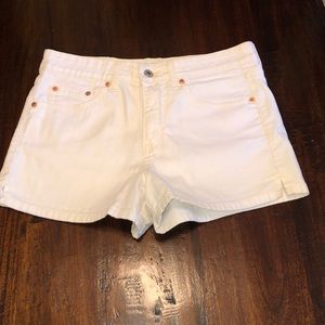 Levis white shorts
